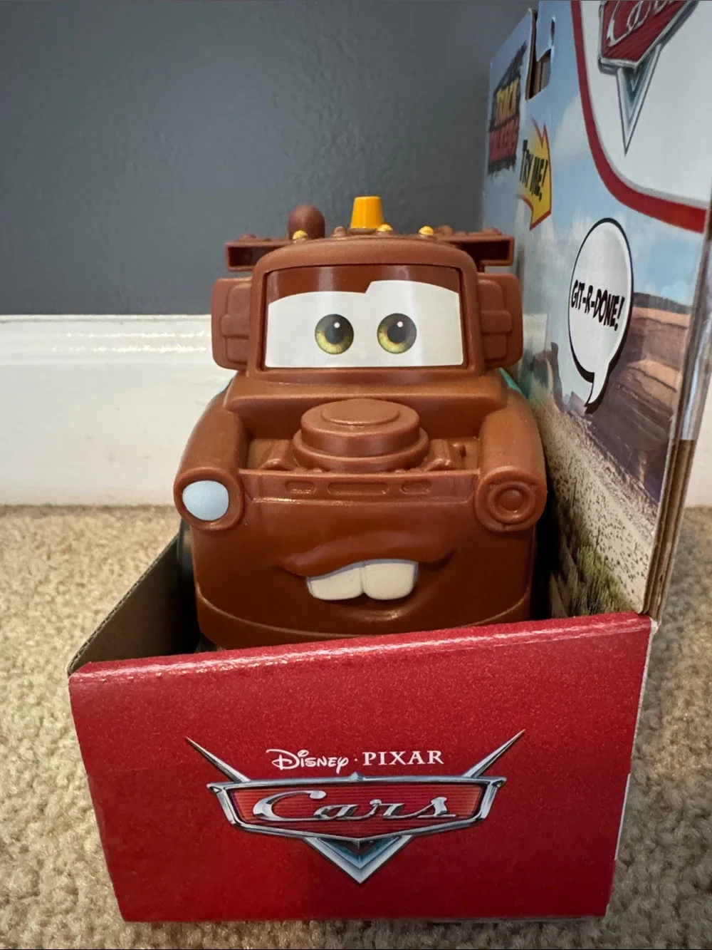 Lot of 2 2021 Disney Pixar Cars Track Talkers Lightning McQueen & Tow Mater